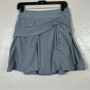 Athleta Lucky In Love Gray Grey‎ Active Tennis Skirt Tiered Skort Size 2.